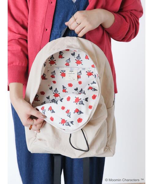 Samansa Mos2（サマンサ モスモス）の「【MOOMIN × SamansaMos2】ドロストリュック（限定カラー グリーン）（ハンドバッグ・レディース・ベージュ/グリーン/ブラック・F）」の6枚目の写真