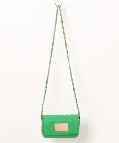 RANAN（ラナン）の「プレートデザインミニバッグ（ハンドバッグ・レディース・ブルー/レッド/グリーン/ブラック・FREE）」の3枚目の写真