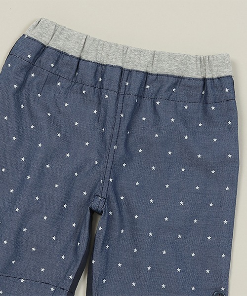 sense of wonder（センスオブワンダー）の「星柄ダンガリーハーフパンツ（スウェットパンツ・キッズ・ネイビー・120cm/110cm/100cm/90cm/80ｃｍ/130cm）」の3枚目の写真