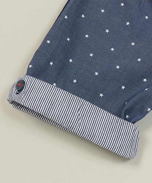 sense of wonder（センスオブワンダー）の「星柄ダンガリーハーフパンツ（スウェットパンツ・キッズ・ネイビー・120cm/110cm/100cm/90cm/80ｃｍ/130cm）」の6枚目の写真