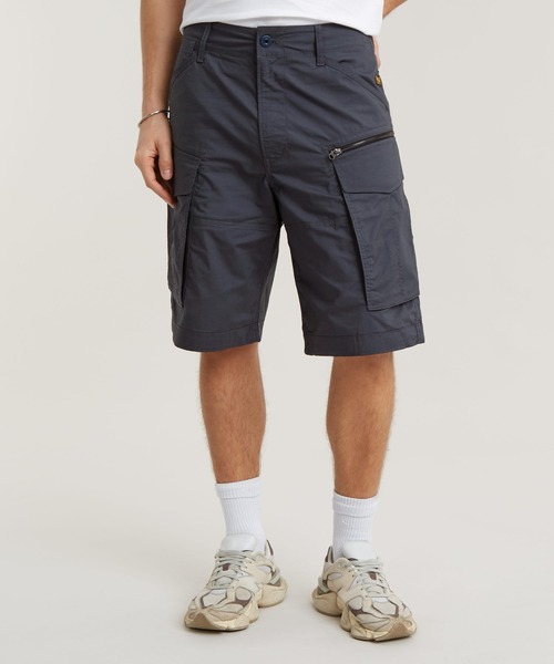 G-STAR(ジースター)の「ROVIC ZIP RELAXED SHORTS/ジップディテールリラックスワイドカーゴショートパンツ(その他パンツ・メンズ・グレー系その他/カーキオリーブ/ベージュ系その他・28inch/30inch/32inch/34inch/33inch/31inch/29inch)」の2枚目の写真