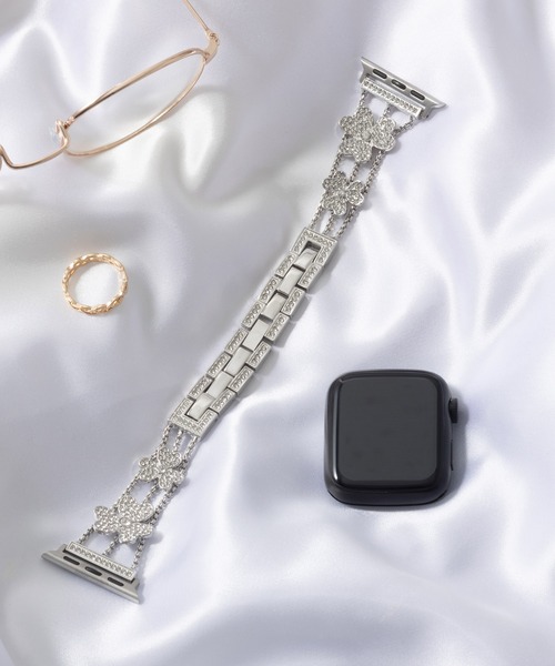 emonique(エモニーク)の「ステンレス製 Apple Watch バンド スマートウォッチバンド【38/40/41/42/44/45/49mm対応】(デジタル腕時計・レディース・プラチナム/ピンクゴールド/ブラック/シルバー・38/42)」の3枚目の写真