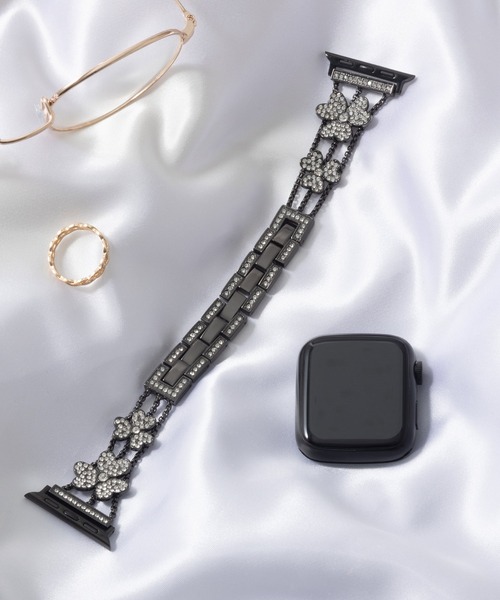 emonique(エモニーク)の「ステンレス製 Apple Watch バンド スマートウォッチバンド【38/40/41/42/44/45/49mm対応】(デジタル腕時計・レディース・プラチナム/ピンクゴールド/ブラック/シルバー・38/42)」の7枚目の写真