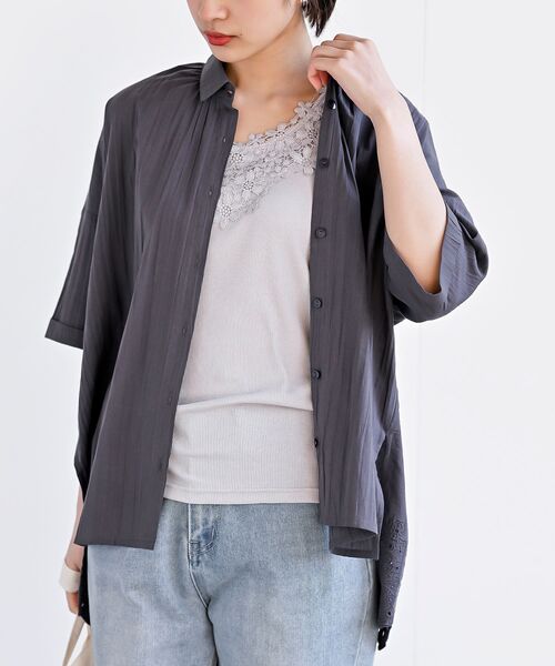 rps（アールピーエス）の「フラワーモチーフレースタンクトップ（タンクトップ・レディース・ブラック/グレイッシュベージュ/オフホワイト・M/L）」の22枚目の写真