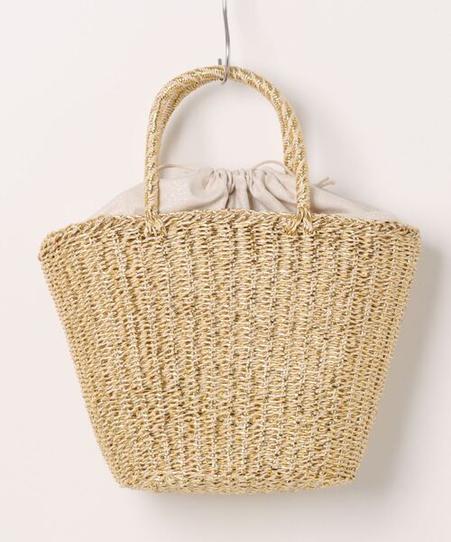 notch.（ノッチ）の「COOCO クーコ メタリックフィルムかごバッグ（かごバッグ・レディース・シルバー/ゴールド・ONESIZE）」の3枚目の写真