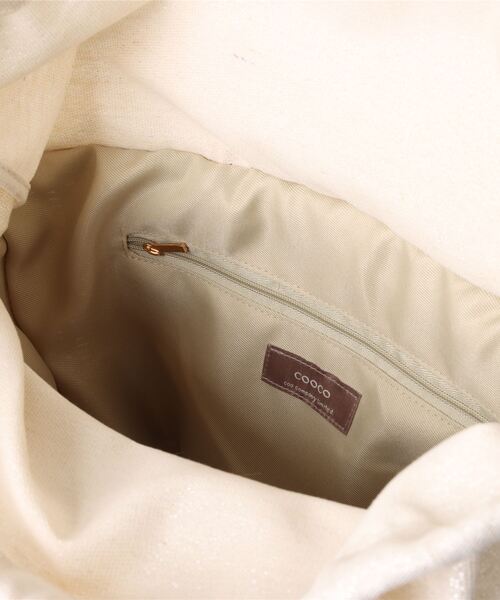 notch.（ノッチ）の「COOCO クーコ メタリックフィルムかごバッグ（かごバッグ・レディース・シルバー/ゴールド・ONESIZE）」の5枚目の写真