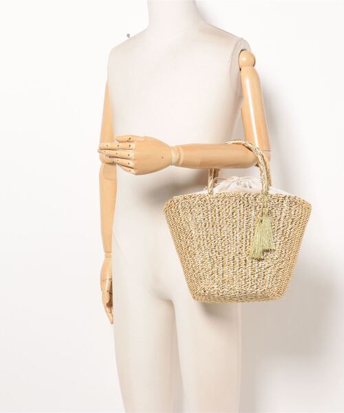 notch.（ノッチ）の「COOCO クーコ メタリックフィルムかごバッグ（かごバッグ・レディース・シルバー/ゴールド・ONESIZE）」の6枚目の写真