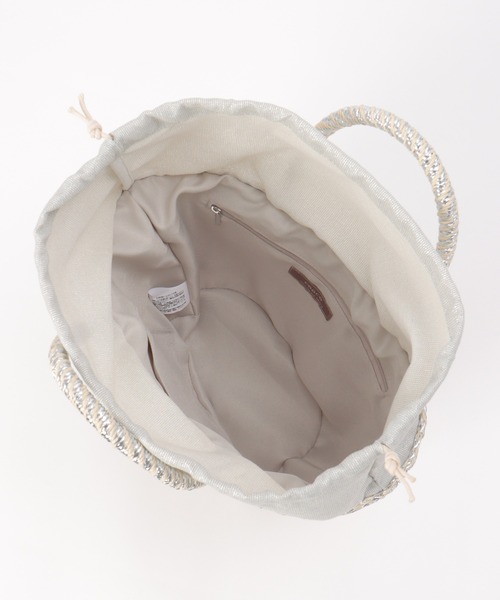 notch.（ノッチ）の「COOCO クーコ メタリックフィルムかごバッグ（かごバッグ・レディース・シルバー/ゴールド・ONESIZE）」の7枚目の写真