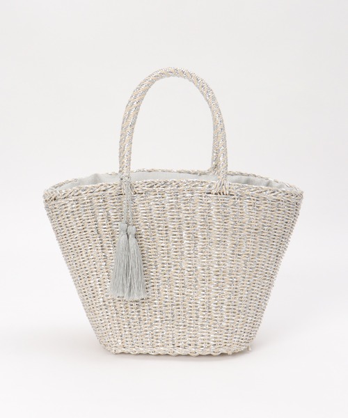 notch.（ノッチ）の「COOCO クーコ メタリックフィルムかごバッグ（かごバッグ・レディース・シルバー/ゴールド・ONESIZE）」の18枚目の写真