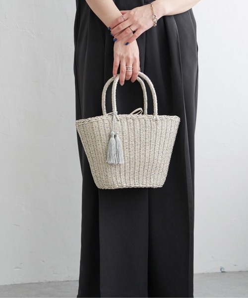 notch.（ノッチ）の「COOCO クーコ メタリックフィルムかごバッグ（かごバッグ・レディース・シルバー/ゴールド・ONESIZE）」の15枚目の写真