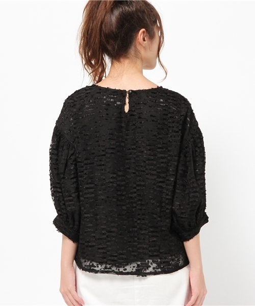 mystic（ミスティック）の「【Omekashi】JQシフォンプルオーバー（シャツ/ブラウス・レディース・グレー/ピンク/ブラック・ﾌﾘ-）」の6枚目の写真