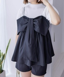 ビッグリボンビスチェ［バレエコア ガーリー 主役級トップス］≪再入荷≫