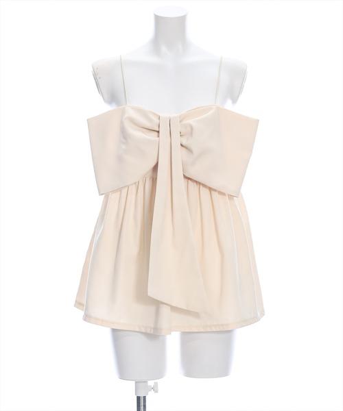 clear（クリア）の「ビッグリボンビスチェ［バレエコア ガーリー 主役級トップス］≪再入荷≫（ベスト・レディース・ブラック/アイボリー/イエロー・F）」の14枚目の写真