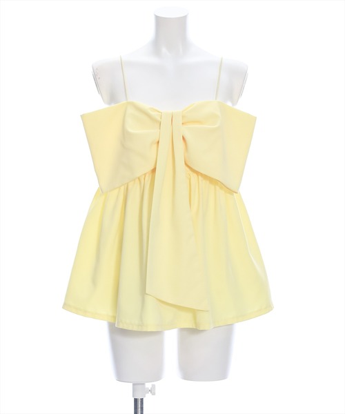 clear（クリア）の「ビッグリボンビスチェ［バレエコア ガーリー 主役級トップス］≪再入荷≫（ベスト・レディース・ブラック/アイボリー/イエロー・F）」の15枚目の写真