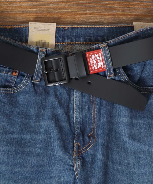 希少 USA製 LEVI’S リーバイス バックル レザー 革 501 刻印 正規品 USA製 Levi's リーバイス ゴールド バックル レザー 革
