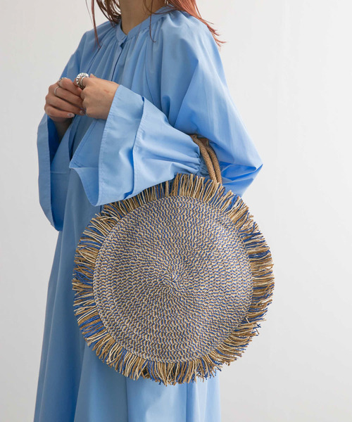 KBF（ケイビーエフ）の「フリンジサークルBAG（ハンドバッグ・レディース・ブラック系その他/ブルー系その他・ONE）」の2枚目の写真