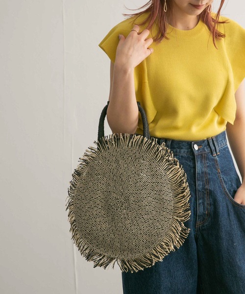 KBF（ケイビーエフ）の「フリンジサークルBAG（ハンドバッグ・レディース・ブラック系その他/ブルー系その他・ONE）」の5枚目の写真