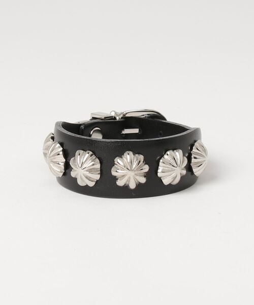 アクセサリー TOGA Concho leather bangle TOGA Women's Concho Leather Bangle in Black Toga Pulla