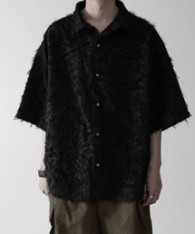 RUUBON | 【RUUBON】fringe jacquard half sleeve shirt / フリンジジャガードハーフスリーブシャツ(シャツ/ブラウス)