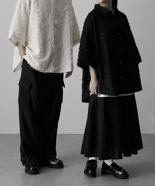 RUUBON（ルーボン）の「【RUUBON】fringe jacquard half sleeve