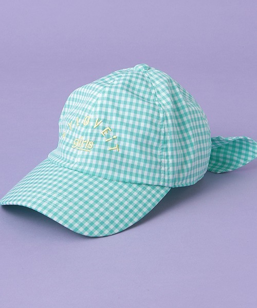 by LOVEiT(バイラビット)の「バックリボンギンガムキャップ(キャップ・キッズ・ピンク/ブラック/グリーン・M/L)」の7枚目の写真