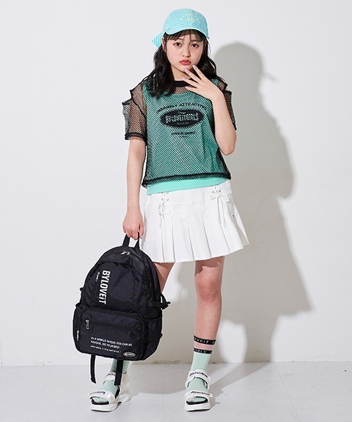 by LOVEiT(バイラビット)の「バックリボンギンガムキャップ(キャップ・キッズ・ピンク/ブラック/グリーン・M/L)」の5枚目の写真