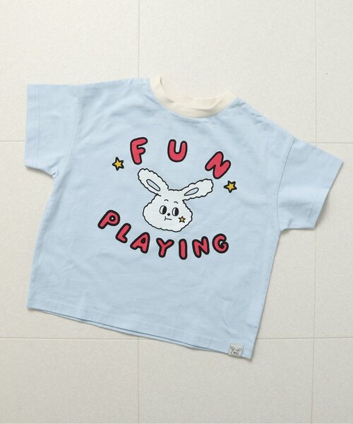 BREEZE(ブリーズ)の「【Bpop】ポップTシャツ(Tシャツ/カットソー・キッズ・ブルー/その他2/チャコール/オフホワイト・100/70/90/80/120/110)」の3枚目の写真