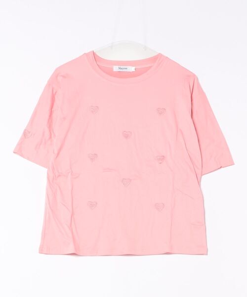 Mayree（メイリー）の「【Mayree】パステルカラー　ハートTシャツ（Tシャツ/カットソー・レディース・グリーン/ピンク/ブルー・MEDIUM/LARGE/X-LARGE/SMALL）」の7枚目の写真