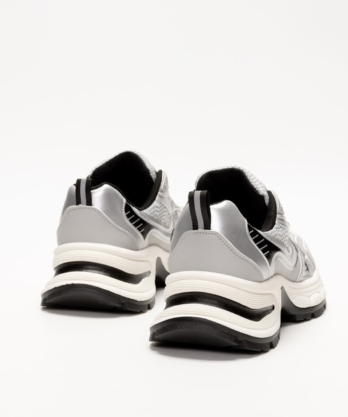 SVEC（シュベック）の「厚底スニーカー / レースアップ ローカット（スニーカー・レディース・ゴールド/シルバー・Lsize/Msize/Ssize）」の9枚目の写真