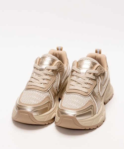 SVEC（シュベック）の「厚底スニーカー / レースアップ ローカット（スニーカー・レディース・ゴールド/シルバー・Lsize/Msize/Ssize）」の17枚目の写真