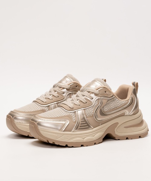 SVEC（シュベック）の「厚底スニーカー / レースアップ ローカット（スニーカー・レディース・ゴールド/シルバー・Lsize/Msize/Ssize）」の18枚目の写真