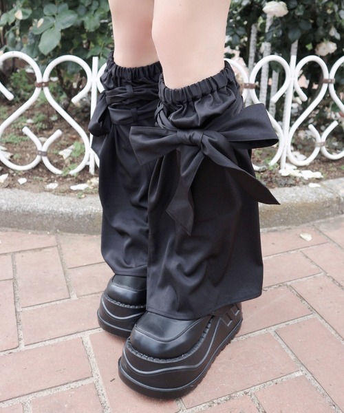 Whinny（ホワイニー）の「Whinny/ハイパーラブラブカビャー♪（レッグウォーマー・レディース・サックスブルー/ブラック/ホワイト/ブラック系その他・FREE）」の3枚目の写真