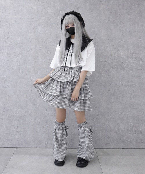 Whinny（ホワイニー）の「Whinny/ハイパーラブラブカビャー♪（レッグウォーマー・レディース・サックスブルー/ブラック/ホワイト/ブラック系その他・FREE）」の19枚目の写真