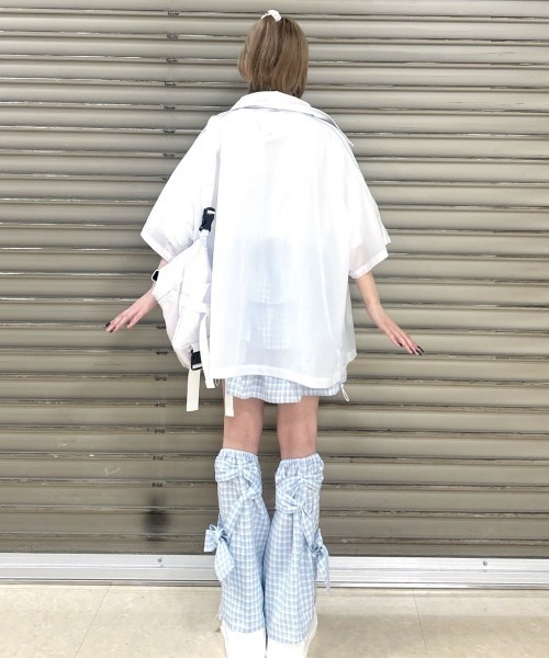 Whinny（ホワイニー）の「Whinny/ハイパーラブラブカビャー♪（レッグウォーマー・レディース・サックスブルー/ブラック/ホワイト/ブラック系その他・FREE）」の17枚目の写真