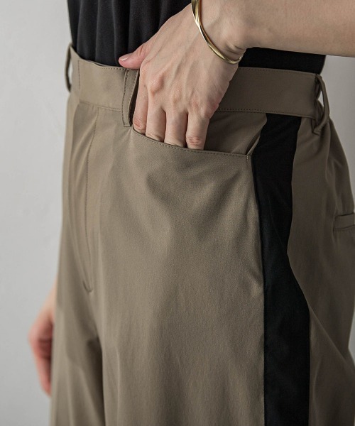 MAYSON GREY（メイソングレイ）の「WATER　REPELLENTサイドラインワイドパンツ≪手洗い可能≫（その他パンツ・レディース・ベージュ/オフホワイト/ブラック・XS/L/M/S）」の12枚目の写真
