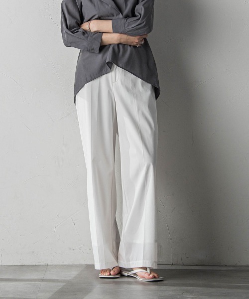 MAYSON GREY（メイソングレイ）の「WATER　REPELLENTサイドラインワイドパンツ≪手洗い可能≫（その他パンツ・レディース・ベージュ/オフホワイト/ブラック・XS/L/M/S）」の18枚目の写真