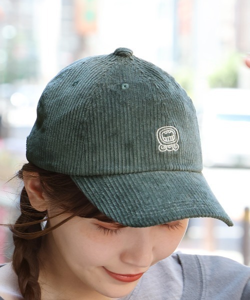 チチカカ（チチカカ）の「マヤ文字刺繍コーデュロイキャップ（キャップ・レディース・カーキ/ブラウン/ブラック・FREE）」の3枚目の写真