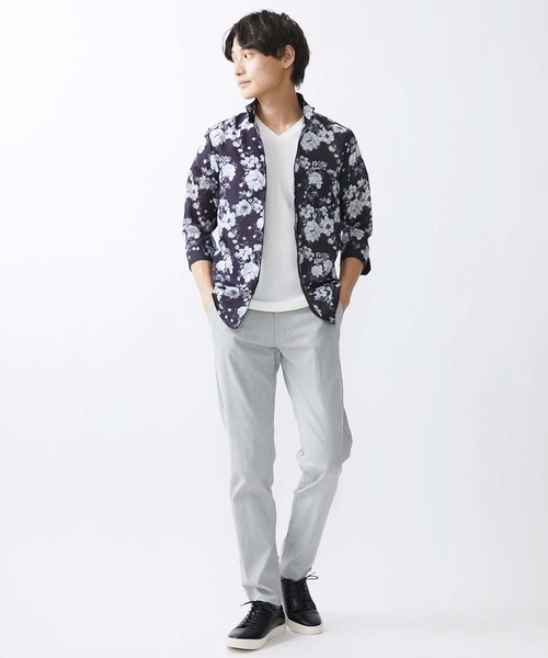 MK MICHEL KLEIN HOMME （エムケーミッシェルクランオム）の「モノトーンフラワーシャツ（シャツ/ブラウス・メンズ・ホワイト/ブラック・48/46/51）」の11枚目の写真