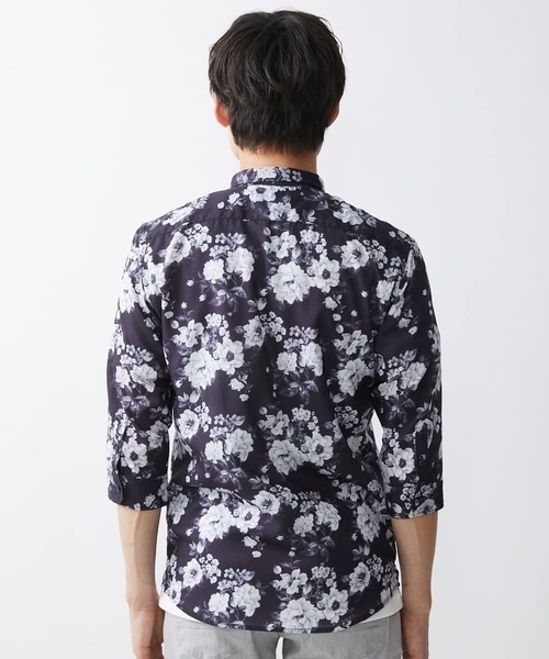 MK MICHEL KLEIN HOMME （エムケーミッシェルクランオム）の「モノトーンフラワーシャツ（シャツ/ブラウス・メンズ・ホワイト/ブラック・48/46/51）」の15枚目の写真