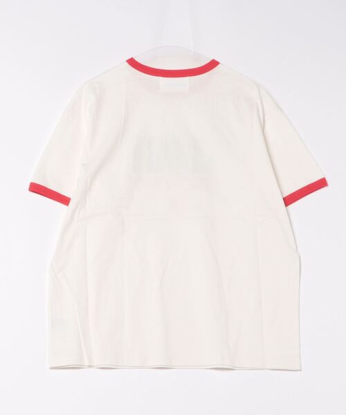 nemne store（ネンネストア）の「【サイズアソート(クロップドサイズ有り)】アソートリンガーTシャツ（Tシャツ/カットソー・レディース・ホワイト系3/オートミール/ホワイト系2/ホワイト系/イエロー/レッド/ライトブルー/ネイビー系2/ネイビー系・MEDIUM/LARGE/SMALL）」の10枚目の写真