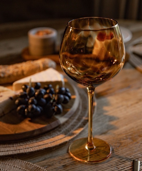 バークラフト/ベッコウグラス 550ml ワイングラス 2個セット