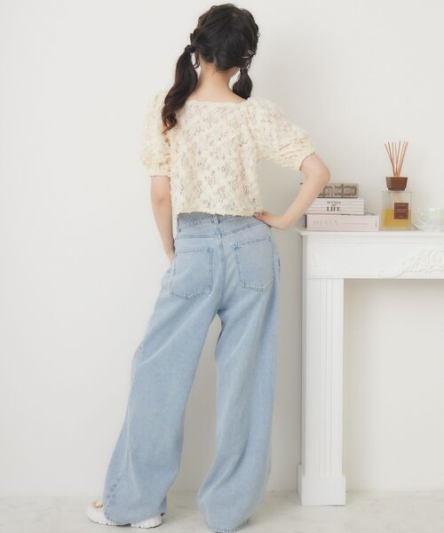 ems excite（エムズエキサイト）の「３DレースCTカーデ（Tシャツ/カットソー・レディース・ピンク/ブルー/ナチュラル・FREE）」の5枚目の写真