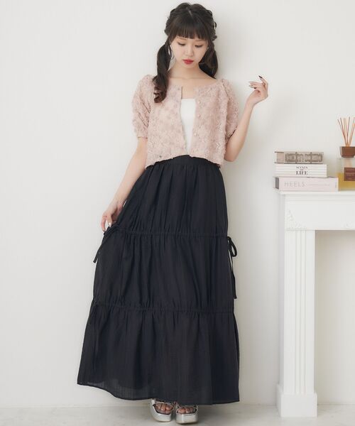 ems excite（エムズエキサイト）の「３DレースCTカーデ（Tシャツ/カットソー・レディース・ピンク/ブルー/ナチュラル・FREE）」の14枚目の写真