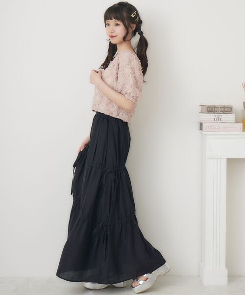 ems excite（エムズエキサイト）の「３DレースCTカーデ（Tシャツ/カットソー・レディース・ピンク/ブルー/ナチュラル・FREE）」の16枚目の写真