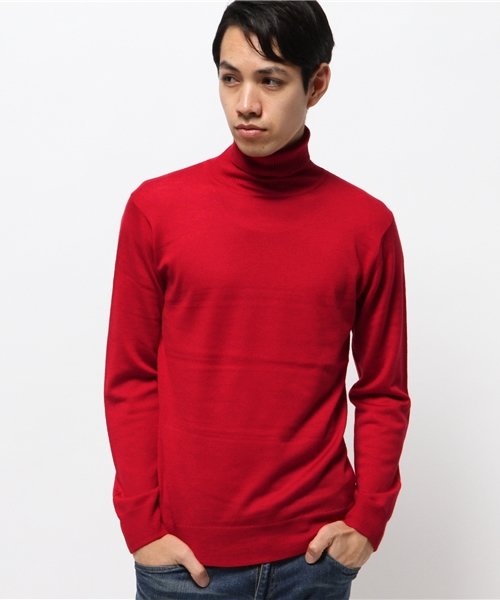 URBAN RESEARCH(アーバンリサーチ)の「UR イタリアンウール タートルネック(ニット/セーター・メンズ・レッド/ネイビー/その他1/ホワイト/ブラック/グレー・MEDIUM/LARGE/SMALL)」の6枚目の写真