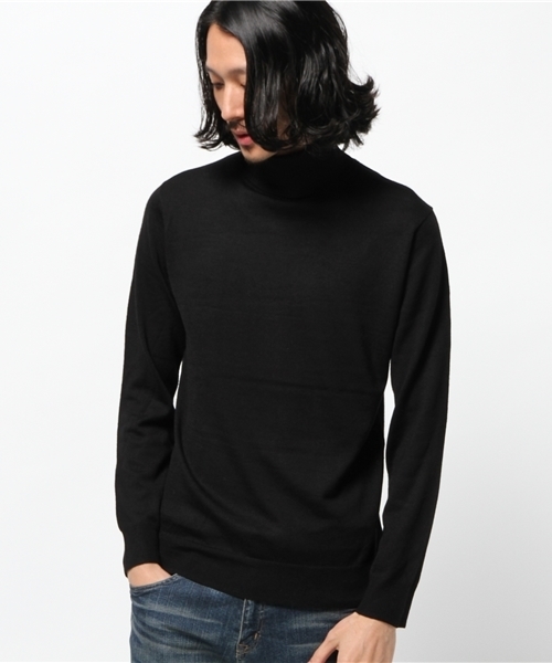 URBAN RESEARCH(アーバンリサーチ)の「UR イタリアンウール タートルネック(ニット/セーター・メンズ・レッド/ネイビー/その他1/ホワイト/ブラック/グレー・MEDIUM/LARGE/SMALL)」の3枚目の写真