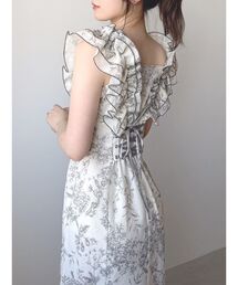 dazzlin | カスレフラワーIラインワンピース(ワンピース)