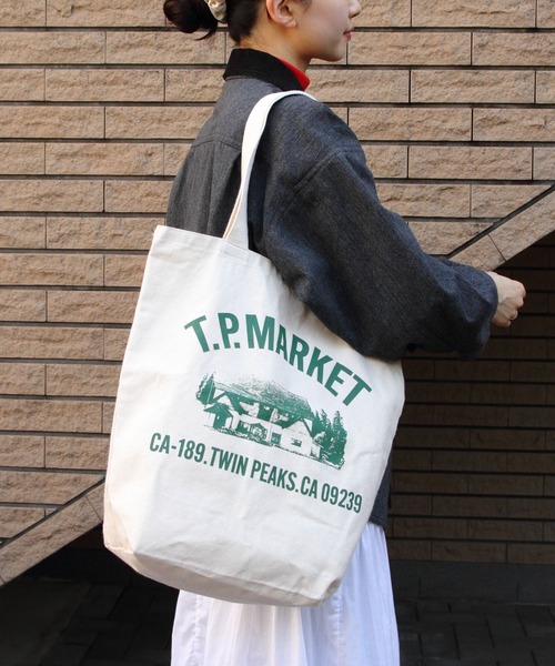 THE SHINZONE(ザ シンゾーン)の「THE SHINZONE/シンゾーン T.P.マーケットトート T.P.MARKET TOTE 24MMSIT03(トートバッグ・レディース・ナチュラル・FREE)」の1枚目の写真