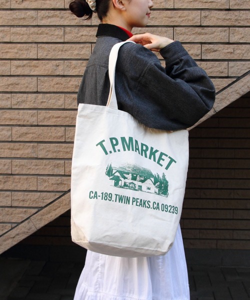 THE SHINZONE(ザ シンゾーン)の「THE SHINZONE/シンゾーン T.P.マーケットトート T.P.MARKET TOTE 24MMSIT03(トートバッグ・レディース・ナチュラル・FREE)」の2枚目の写真