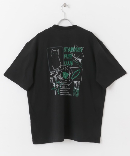 SENSE OF PLACE by URBAN RESEARCH(センスオブプレイスバイアーバンリサーチ)の「キャットグラフィックプリントTシャツ B(Tシャツ/カットソー・メンズ・ブラック/ホワイト/ライトブルー・MEDIUM/LARGE)」の13枚目の写真